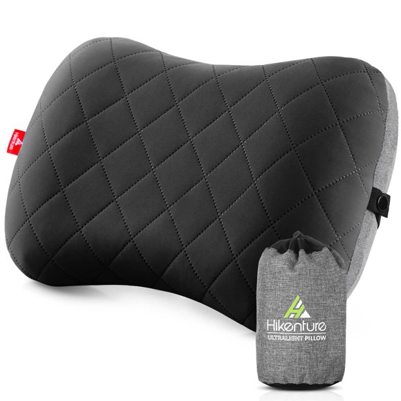 Almohada de camping Hikenture ultraligera inflable con funda extraíble