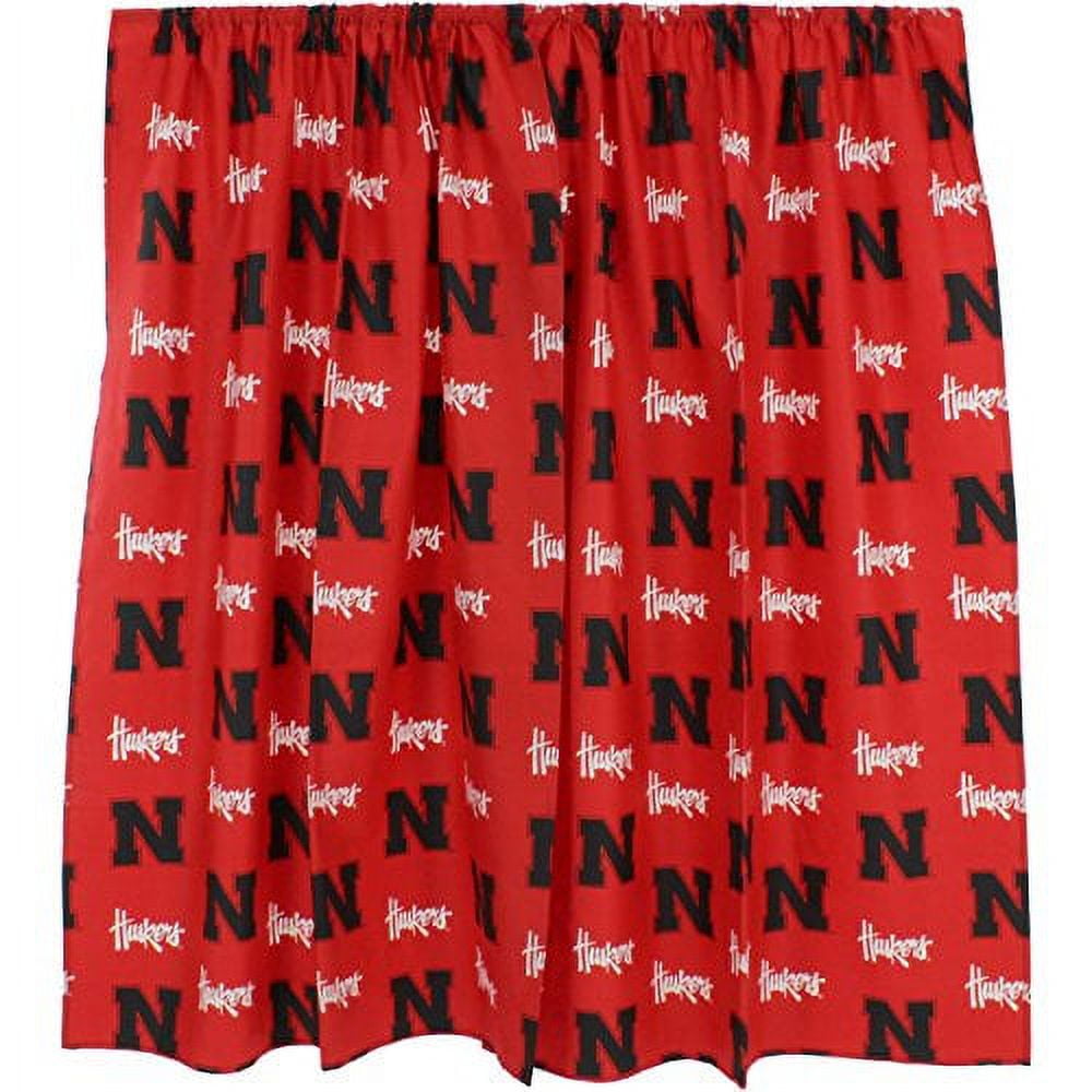 Nebraska Cornhuskers 100% Polyester, 63" Curtain Panels, Set of 2