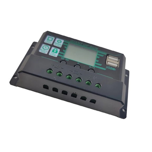 150A MPPT PWM Solar Charge Controller 12V 24V Solar Panel Battery Regulator 2 USB Port LCD Display