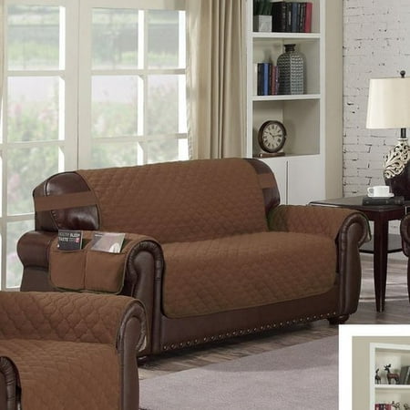 Duck River Textiles Quick Fit Reversible Water Resistant Cover Duck River Textiles Quick Fit Reversible Water Resistant Cover Extra Sofa Chocolate Natural Jacc4 6 13512