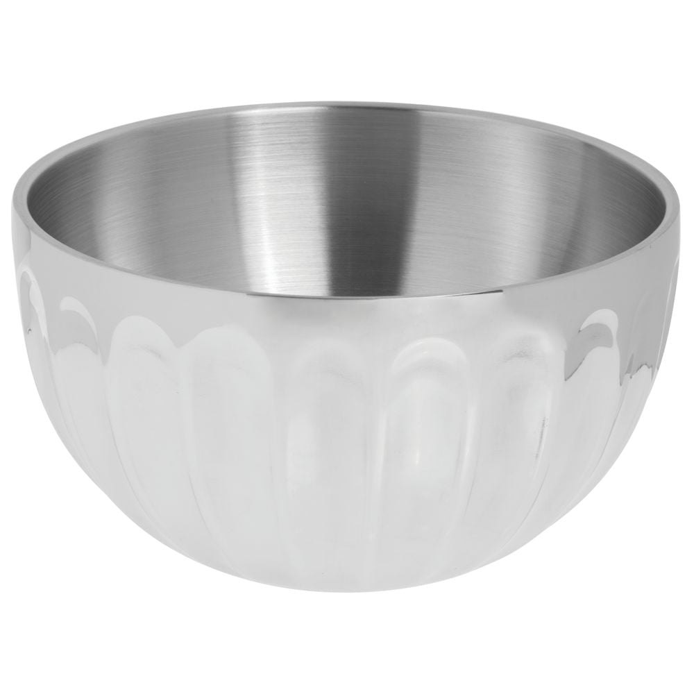 Vollrath Fluted Bowl Square DoubleWall Stainless Steel 9 1/2"Dia x 5