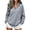 Grey, variant on Womens Fuzzy Fleece Sweatshirt Fleece Plus Size V Neck Long Sleeve Tops Loose Fit Comfort Pullover Trendy Classic Shirts XS-5XL fashion clothing Sky Blue S