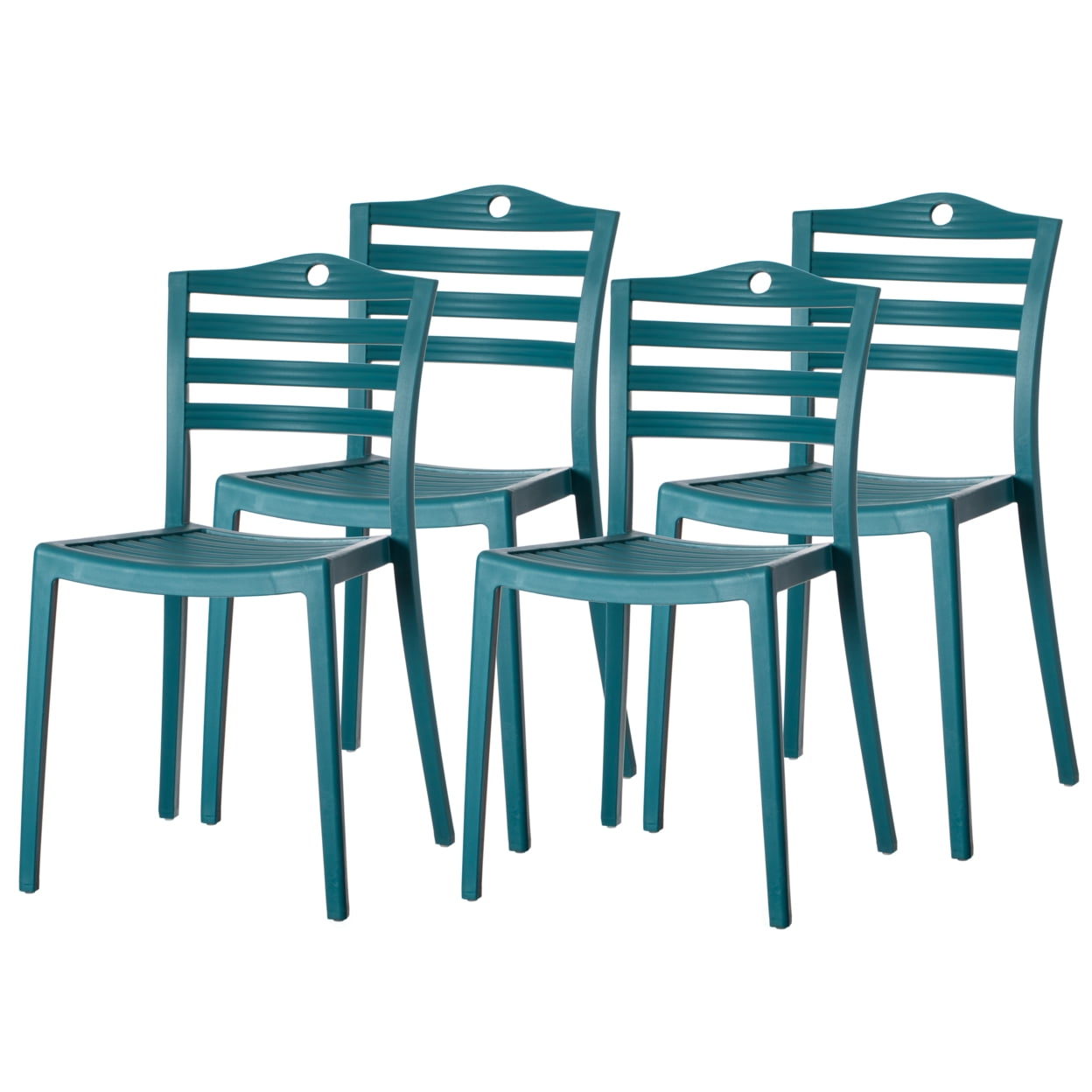 Stackable Modern Plastic Indoor and Outdoor Dining Chair with