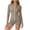 Khaki, variant on Aofany Two Piece Sets for Women Summer for Women High Waisted Shorts Long Sleeve Athletic UPF 50 Jacket Gym Yoga Outfit