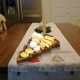 thumbnail image 4 of Eoozwa Christmas Tree Shaped Wooden Serving Tray 11" Charcuterie Board for Cheese, Snacks, Appetizers & Desserts, Holiday Platter Christmas Decorative Tray, 4 of 5