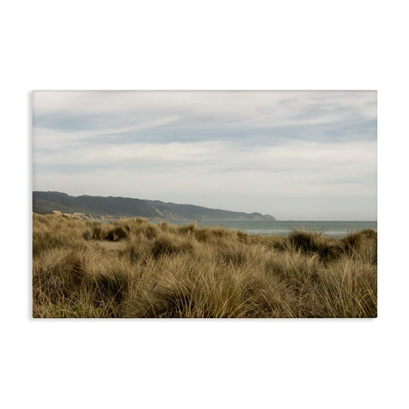 Stupell Industries Windy Grass Dunes View Landscape & Nature Photography Wrapped Canvas Art Print Wall Art, 24 x 16