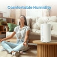 thumbnail image 4 of HUMSURE Humidifier for Bedroom Baby, 4.0L Cool Mist Humidifier For Household Plants, Silent Ultrasonic Humidifier With Bidirectional , Controllable Lighting, Easy to Clean,Whit, 4 of 9
