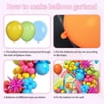 thumbnail image 2 of Green Blue Yellow Orange Balloon Arch, Rainbow Balloon Garland with Rose Red Yellow Orange Blue Green Latex Balloons Rose Red Foil Balloons for Birthday Aloha Luau Fiesta Party Decorations, 2 of 4