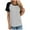 Gray-03, variant on Mittory T-Shirts for Women Summer Color Block Loost Fit Short Sleeve Tops Casual Basic Tees