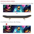thumbnail image 2 of Cat Skateboard Stickers Pack of Two - Emery Surface, PVC Back, 8.8x32.6in/22.4x83 cm - Skateboard Accessories, 2 of 5