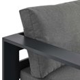 thumbnail image 6 of Modular Lounge Chair Chaise, Grey Gray, Aluminum Metal, Outdoor Patio Balcony Cafe Bistro Garden Hospitality Restaurant, Modern Contemporary HB36557, 6 of 9