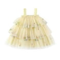 thumbnail image 1 of Liyamei Robe Sans Manches pour Filles Tout-Petits Fête de Vacances Robe en Maille à Étages Robes de Danse Princesse, 3-4 Ans, 1 of 3
