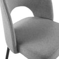 thumbnail image 6 of Modway Rouse 19" Fabric Dining Side Chair in Black and Light Gray (Set of 2), 6 of 7