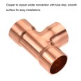 thumbnail image 5 of Uxcell Copper Pipe, Coupling, Tee Connecting Adapter for Plumbing 15mm, 5 of 5