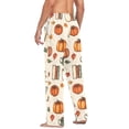 thumbnail image 3 of FORMRS Mens Pajama Pants with Pockets Sleepwear Lounge Bottoms Sizes S-2XL, Beige Fall Coffee, 3 of 7