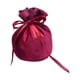 thumbnail image 1 of Cateissary Bolsa de terciopelo con fondo redondo, joyería con cordón, organizador de suministro de regalo de cumpleaños para fiesta, paquete de Almacenamiento y organización del hogar Vino rojo, 1 of 6