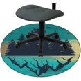 thumbnail image 1 of Green Desk Chair Mat for Carpet Forest Mountain Scenery Thick Office Chair Mat Gaming Rug Gaming Room Home Decor 47 Inch, 1 of 1