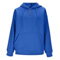 thumbnail image 6 of Men's Fall/Winter Hoodies Solid-Color Knit Hoodie with Pockets Sports Sweatshirts, 6 of 8