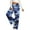 Blue#2, variant on LEBONYARD Womens Trousers High Waisted,Women's Fashionable Printed Drawstring Wide Long Pants with Pocket Casual Trousers Blue S