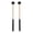 Black, variant on 1 Pair Percussion Mallets Rubber & Maple Wood Head Mallet Stick for Tongue Drum Xylophone 8.66 in / 22 cm White
