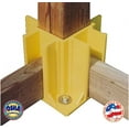 thumbnail image 6 of Safety Boot Yellow OSHA Compliant Guardrail Base with Toeboard Slots Case of 12, 6 of 7