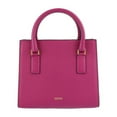 thumbnail image 3 of Pre-Owned VERSACE VIRTUS handbag 1005960 leather magenta pink beige shoulder bag, 3 of 10