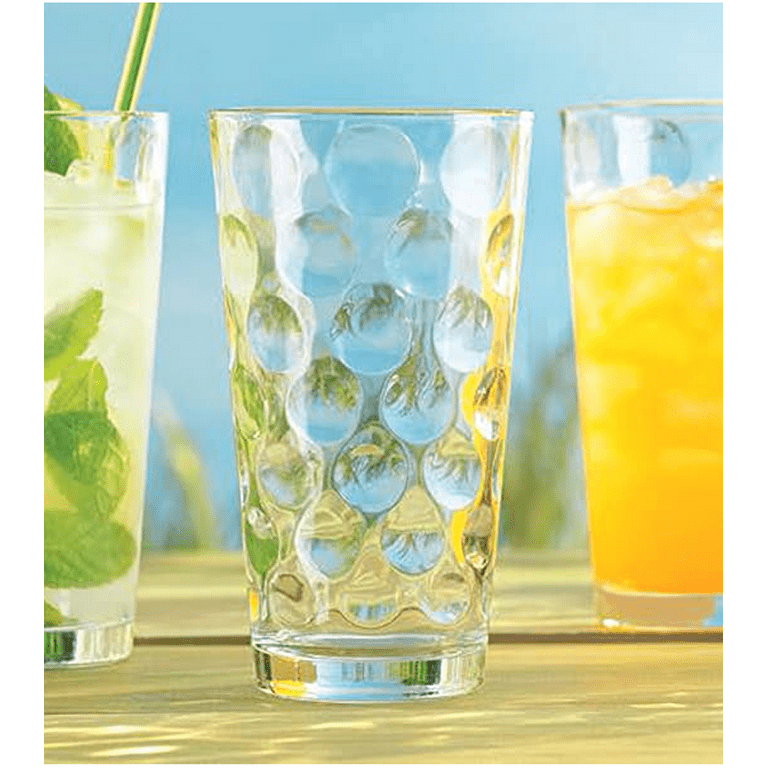  Glaver's Drinking Glasses Set of 10 Highball Glass Cups,  Premium Glass Quality Coolers 17 Oz. Glassware. Ideal for Water, Juice,  Cocktails, and Iced Tea. Dishwasher Safe.…: Home & Kitchen