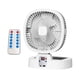 thumbnail image 2 of Ventilador de camping al aire libre con luz LED nocturna, ventilador solar plegable para patios, casa y playa 10000mAh, 2 of 9