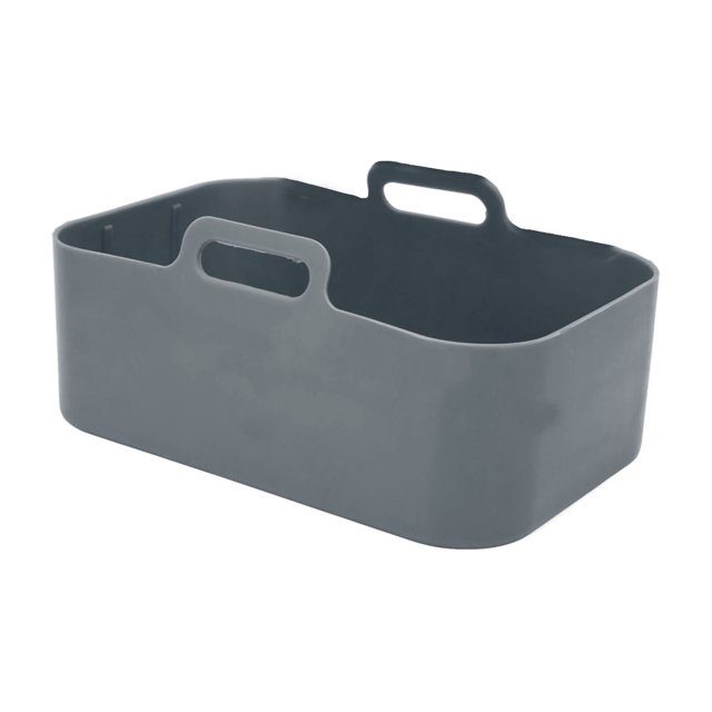 Fryer Silicone Pot, Reusable Fryer Oven Basket Dishwasher Safe For Kitchen Gray,Blue