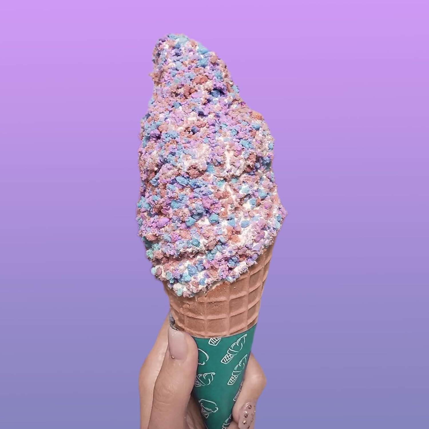 Cotton Candy Crunch Ice Cream Topping & Cake Decoration 12oz , by Dasher's Spice & Beans