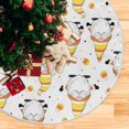 thumbnail image 5 of FMSHPON Striped Gnome Halloween Xmas Christmas Tree Skirt Stand Mat for Holiday Party Decoration Indoor Outdoor 48 inches, 5 of 6