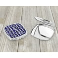 thumbnail image 3 of Letter E Football Purple and White Compact Mirror CJ1068-ESCM, 3 of 4