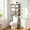 Brown, variant on Simenmax Over-The-Toilet Storage Rack, 4-Tier Bathroom Organizer with Adjustable Shelves, Space-Saver Shelf Unit with Paper Holder & Hooks,Black