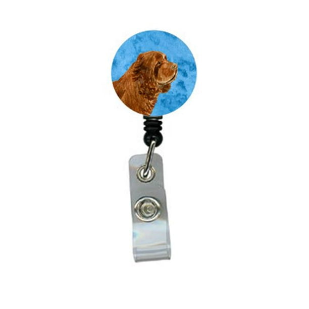Sussex Spaniel Retractable Badge Reel Or Id Holder With Clip 