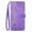 Purple, variant on Allytechgroup Wallet Case for Samsung Galaxy A26 5G, Embossed Luxury PU Leather Case with Kickstand & Card Slots, Slim Zipper Pocket Detachable Wrist Strap Magnetic Clasp Anti-Drop Case, Purple