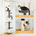 thumbnail image 4 of PAWZ Road 95-107" Adjustable Height Cat Tree Floor to Ceiling Cat Tower for Indoor Pet Cat toy Gray, 4 of 10