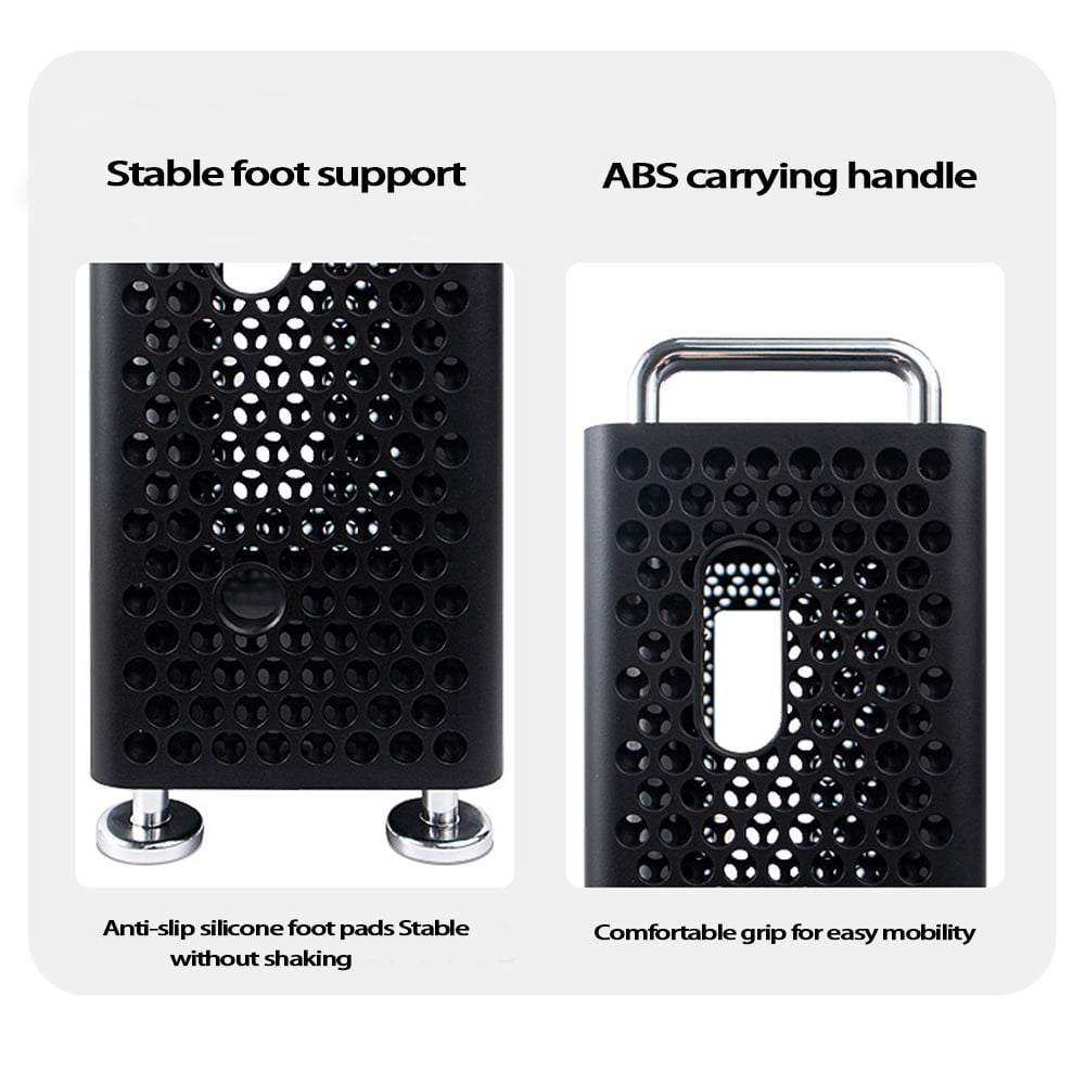Chassis Stand Case for Mac Mini M4/M4 Pro 2024 ABS Vertical Computer Case Protective Dustproof Bracket Storage Stand DIY PC Part