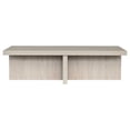 thumbnail image 6 of Evelyn&Zoe Wide Alder Scandinavian Fiberboard Coffee Table, White, 6 of 7
