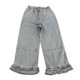 thumbnail image 5 of JJHGVB Wide Leg Jeans palazzo pants Denim Trousers Pants with Pockets High Waisted Denim Pants Denim Pants Baggy Jeans Vintage Jeans Straight Denim Jeans Loose Fit Summer Jumpsuit Light Blue M, 5 of 5