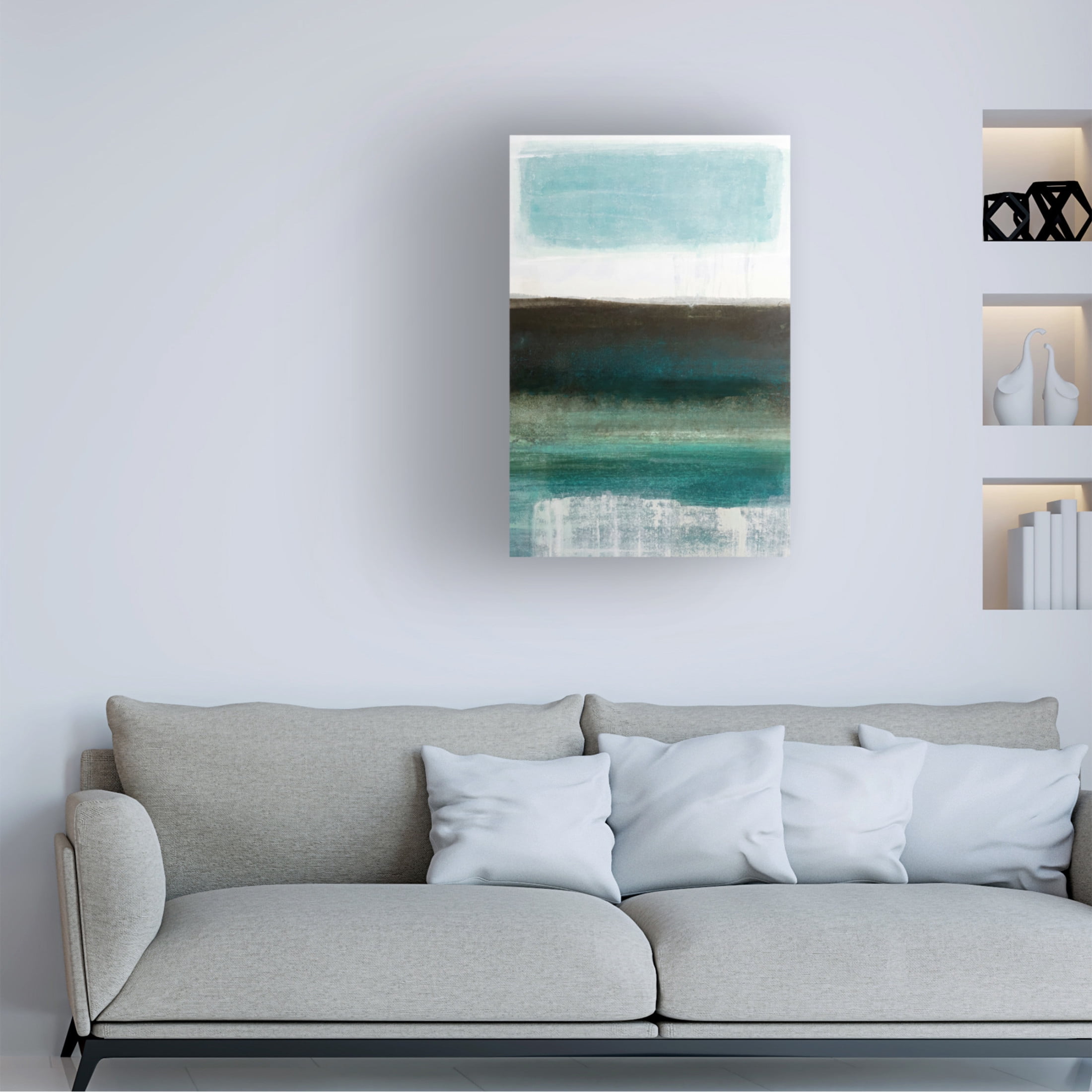 Canvas Wall Art - Simone Christen 'Sea Breeze II' Wall Art for Living Room, Bedroom, or Office Décor by Trademark Fine Art - 30 x 47 Inches
