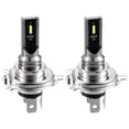 thumbnail image 1 of Unique Bargains Bombillas para luces antiniebla H4 Bombilla para faros delanteros Chips CSP Lámpara LED para conducción en automóvil Aluminio Blanco (Juego de 2), 1 of 1