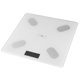 thumbnail image 5 of Báscula De Peso Digital Personas Grasa Corporal Pesaje Vidrio Templado USB Recargable Blanco, 5 of 8