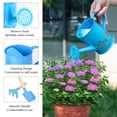 thumbnail image 3 of Sungmor Small Watering Can Set Cute Little Gardener Kit | Package Includes 3PC Blue Number Watering Can & Trowel & Rake Gardening Hand Tools | Perfect for Garden,Yard or Beach, 3 of 6