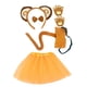 thumbnail image 2 of Conjunto de falda y sombrero con orejas y cola de mono, diadema con orejas de mono para fiestas temáticas, 2 of 8
