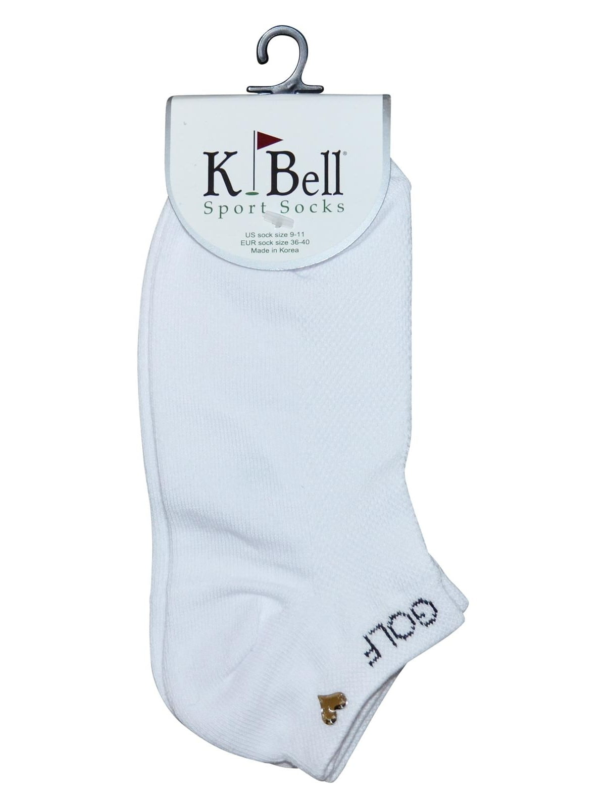 K. Bell Socks K. Bell Womens Love Golf Socks, 16598, 911, White