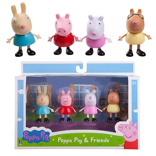 Jazwares Peppa Pig et Ses Amis 3 Pouces Figurine 4 Pack