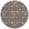 thumbnail image 2 of Addison Rugs Chantille Indoor/Outdoor Transitional Floral Chocolate Washable Round Rug, 8' x 8', 2 of 6