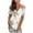 Beige, variant on Pntutb Clearance Womens T Shirts Short Sleeve Tunic Strappy Print V-Neck Shoulder Tops
