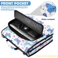 thumbnail image 6 of Zipper Binder with Shoulder Strap 2 inch 3 Ring Waterproof File Folder Organizer Bag 500 Sheet Cute Butterflies and Hearts Pattern, 6 of 8