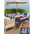 thumbnail image 5 of Rectangle Outdoor Tablecloth With Umbrella Hole And Zipper– U.S. Flag Baseball Waterproof Patio Table Cover for Party, Picnic, Backyard, 60"x84" , Navy Blue, 5 of 8
